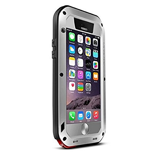 iPhone 6 6S Plus caso A prueba de golpes polvo suciedad nieve prueba de metal de aluminio Gorilla cristal protecci  n Case Cover para Apple Iphone 6  PLUS iphone 6S Plus  compatible con Apple iPhone 6