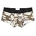 Produktbild Karinao Unterhose Bequeme Boxer Shorts Beutel Sexy Unterwäsche Herren Camouflage Unterwäsche Männer Unterhosen Slips Soft Atmungsaktive Boxer (M,Beige)
