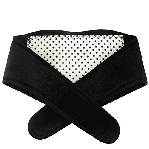SUPVOX Neck Heating Pad Neck Pain Relief Pad Self-Heating Neck Guard Belt Magnetic Therapy Neck Brace (Black)