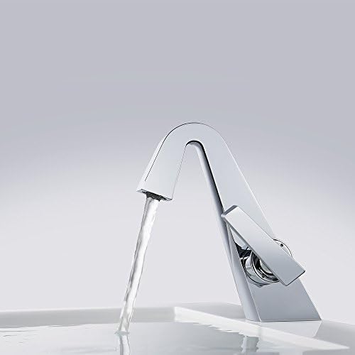 Desfau Chrome Stylish Single Lever Mixer Tap Bathroom Washbasin Mixer Tap Bathroom Basin Mixer Tap for Bathroom