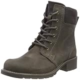 cuero Clarks Orinoco Spice, Botines para Mujer, Gris (Grey Nubuck), 38 EU