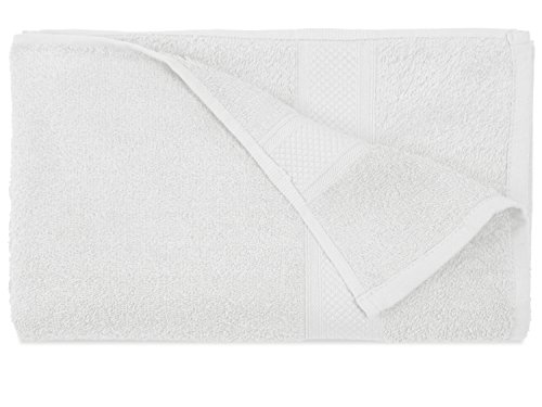 Frottiertücher in unifarbenem Design – ideal als Basic fürs heimische Bad – komplette Serie in flauschiger Frotteequalität erhältlich in 4 verschiedenen Größen und in 9 modernen Farben, 1 Pack (2 Stück) – Duschtücher [70 x 140 cm], weiß - 2