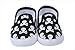 Bigood Baby Toddler Crib Skull Anti-Slip Shoes First Walking Sneakers 11cm Black