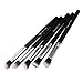 Silking 10pcs Professional Makeup Brush Set Eyebrow Shadow Cosmetic Brush Tool Kit (Silver/ Black)