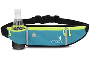 TuTuShop Lekki pasek do biegania regulowany pas do biegania z elastycznym paskiem etui do biegania uchwyt na telefon akcesoria do iPhone Samsung, saszetka treningowa dla mężczyzn/kobiet, Błękitny,