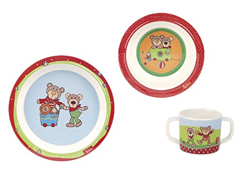 sigikid, Mädchen und Jungen, Melamin-Set, Teller/Schüssel/Tasse