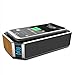 Produktbild TYXQ Qi Kabelloses Aufladen Bluetooth Wecker,Bluetooth 4.0 Kabelloser Tragbarer Lautsprecher,LED Digitalanzeige,USB-Ladevorgang/Aux /TF-Karte Spielen,Hands-Free Call