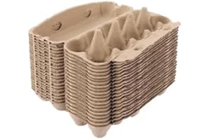 LANSKYLAN 10 Fogli di Cartone per Uova in polpa da 20 Pezzi