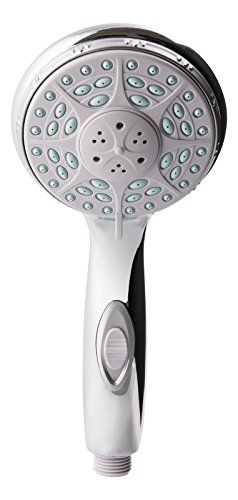 Handbrause Top 3 Eco | Mit Wasserstoppfunktion | 3-fach verstellbar | Duschkopf | Brausekopf | Duschbrause | Chrom - 4
