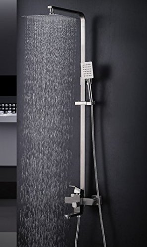 Preisvergleich Produktbild Square ultra-dünne boost Edelstahl duschen Kit