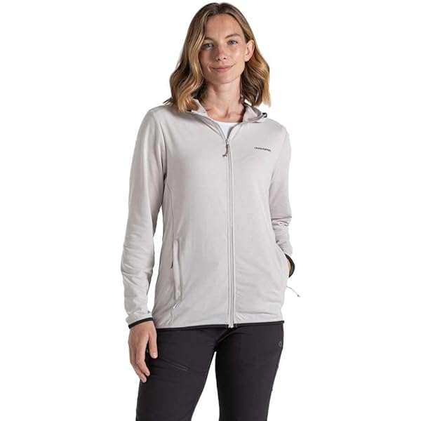 Craghoppers Women's Bronagh Half Zip Light Grey RRP £60 | UK - View #8