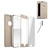 Produktbild FINOO | Iphone 7 Plus 360 ° Komplettschutz Handy-Hülle Vorne Hinten TPU Silikon | Rundum-schutz Stoßfest Full Cover Body Slim | Ultra Dünn Protector Back Cover Schutz Case Tasche | Gold