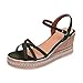 Produktbild SHE.White keilabsatz Schuhe Damen Sandalen Plateau Wedge Sandalen/Sandaletten Frauen Herde Sommer Knöchel Schnalle Sommerschuhe Offener Zeh Römische Sandalen 35-40