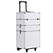 Produktbild Songmics® Trolley Kosmetikkoffer XXL größe hartschale für gepäck 4 in 1 weiß JHZ01W