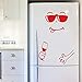 Produktbild Mitlfuny Black Friay DE Cyber Monday DE,Cute Sticker Fridge Happy Delicious Face Kitchen Fridge Wall Stickers Art