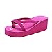 Produktbild Damen Schuhe, Mode Hausschuhe Sommer Mode Slipper Flip Flops Strand Keil Dicke Sohle Schuhe mit Absatz Flipflop Lässige Schuhe für zu Hause Stiefel Strandschuhe