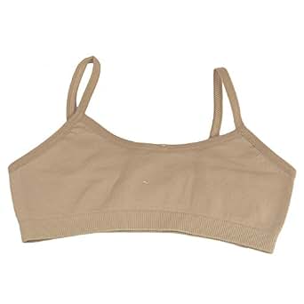 4 Pezzi Reggiseno Top In Cotone Per Bambina 8-12 Anni | Intimo Sportivo Da Allenamento Con Fodera Fissa