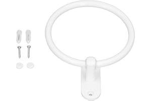 SHIPENOPHY Badetuchringe, Handtuchhalter-Ringe, weiß, platzsparend, einfache Installation für Zuhause für Hotel
