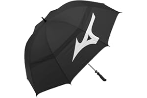 Mizuno 68" Tour Vented Double Canopy Golf Umbrella - Black/White - OS