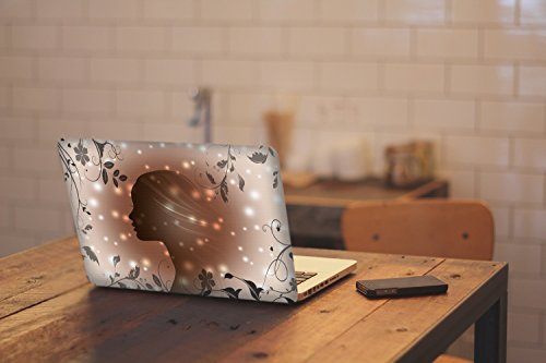 Pandora 10007, Retro, Skin-Aufkleber Folie Sticker Laptop Vinyl Designfolie Decal mit Ledernachbildung Laminat und Farbig Design für Laptop 11.6″ - 3