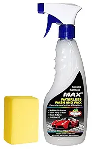 Max Waterless Wash and Wax 500 ML with Foam Applicator