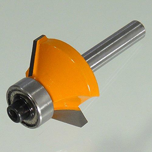 HM Fasenfräser 45° Ø 26,6 mm Schaft 6 mm Fasefräser mit Anlaufkugellager - 2