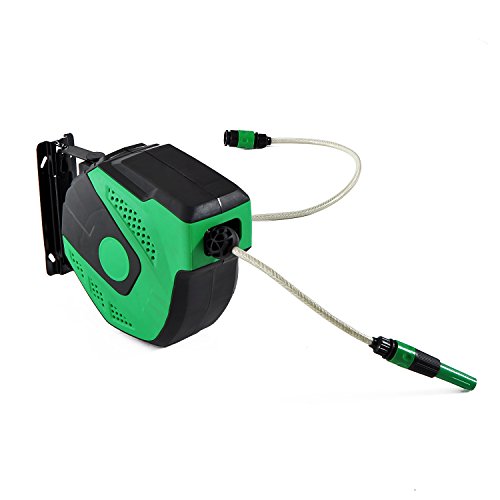 Outsunny® Automatischer Schlauchtrommel Schlauchaufroller Druckluft Aufroller Schlauch 11/20 m (Modell1/ 11m) - 2
