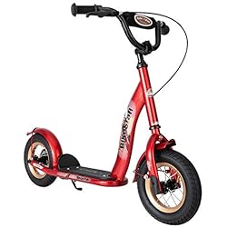 Bikestar Trottinette Enfant 2 Roues pour Garcons et Filles DE 4-6 Ans ★ Patinette 10 Pouces Classique avec Grande Roues pneumatique ★ Rouge