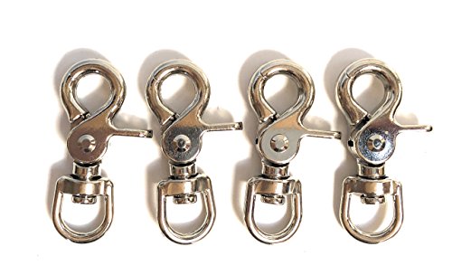 Preisvergleich Produktbild Viva Nature 4Stück Scherenkarabiner Zügelsnap-runde Öse, 13 mm