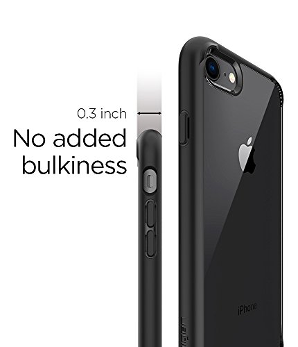 Spigen Ultra Hybrid [2nd Generation] iPhone 7 Case with Clear Air Cushion Technology for Apple iPhone 7 (2016) - Black