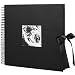 Produktbild DIY Scrapbook Fotoalbum 80 Seiten 31x 31 cm Schwarzes Kraft Papier A4 Fotobuch Jubiläum Scrapbook Reise Album Baby Family Foto Album mit Bonus Geschenk für Geburtstags Hochzeit Weihnachten Geschenk