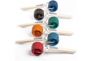 LYRIN24 Lyapko Gesichtsroller 3,5 Ag - Anti-Stress-Kosmetik-Massageroller Zufällig Nadelroller Relaxrolle Gesichtsmassagegerät Gesichtsmassage- Roller- Massagewerkzeug Entspannungsrolle Akupunktur Igelrolle