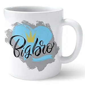 Big bro Designer Printed Coffee Mug for Boys Boyfriend Friend Nephew Son Brother Best Gift for Birthday Special Achievement Unique by Feeling hub