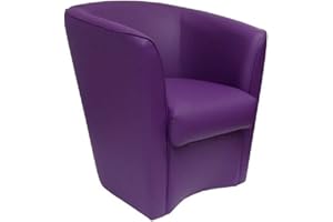 LIBEROSHOPPING.eu - LA TUA CASA IN UN CLIK Schlafzimmer Sessel aus Valentina Öko-Leder mit hoher Qualität gepolstert (Lila)