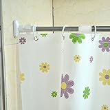 Yugan Teleskop-Duschstange, ausziehbar, Edelstahl, für Balkon, gerade, aus Edelstahl, zum Trocknen, aus Edelstahl, edelstahl plastik, 90-160cm