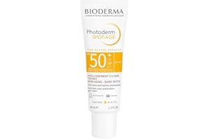 BIODERMA Photoderm Spot-Age SPF50+ Crème solaire très haute protection - Riche en antioxydants, réduit taches brunes et rides - Peaux hyperpigmentées - Recommandée par des dermatologues - Tube 40 ml