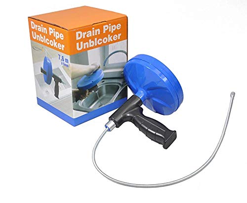 Tech Traders Déboucheur de canalisations Bleu 7,6 m x 6 mm