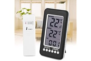 Termometr Zerodis Temperatura Klimatyzacja Termo Cyfrowy Wyświetlacz Lcd Z Zegarem Do Użytku Na Zewnątrz