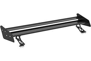 Artudatech heckspoiler universal Dual-Layer Adjustable Hatchback Spoiler Wing GT Racing Drift Spoiler Heckflügel Universal Aluminium Fahrzeugmodifikation