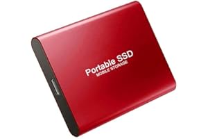 HAYCHE Disque Dur Externe de 2 to Type-C USB 3.0 Disque Dur HDD pour PC, Mac, Portable (Rouge-2To)