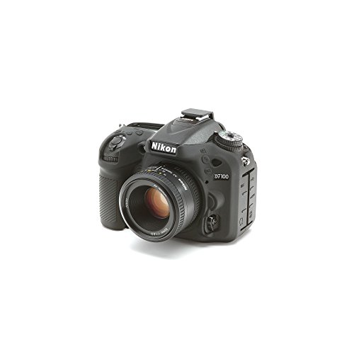 easyCover ECND7100 Coque en silicone pour Nikon D7100 Noir