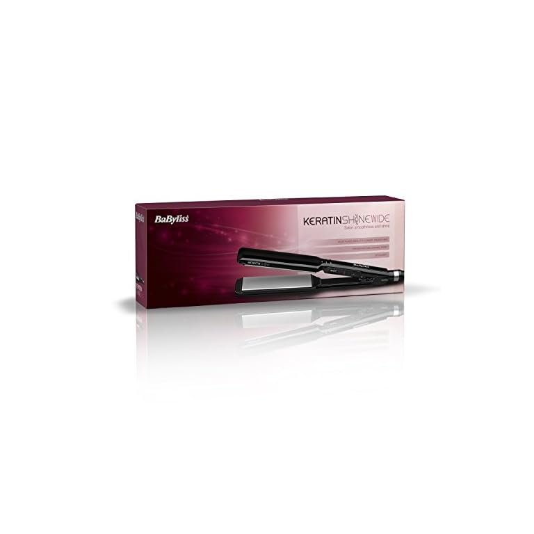 Straighteners-BaByliss-235-Keratin-Shine-Wide-2179BU-with-Ultra-Fast-Heat-Recovery-Sleek-Control-and-Ceramic-Plates Straighteners BaByliss 235 Keratin Shine Wide 2179BU with Ultra-Fast Heat Recovery, Sleek Control and Ceramic Plates
