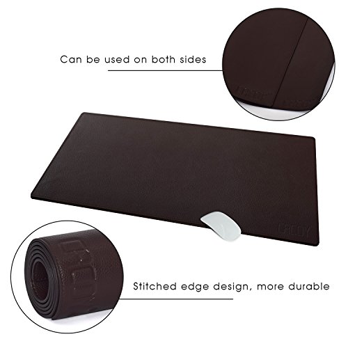 Alfombrilla de rat n de la PU de la Superficie de Cuero CACOY Gaming y Oficina Coj n de escritorio multifuncional del escritorio 1000 x 400 mm Antideslizante Base bordes cosidos y Impermeable para PC Ordenador Teclado - Marr n Oscuro reviews Alfombrilla de rat n de la PU de la Superficie de Cuero CACOY Gaming y Oficina Coj n de escritorio multifuncional del escritorio 1000 x 400 mm Antideslizante Base bordes cosidos y Impermeable para PC Ordenador Teclado - Marr n Oscuro