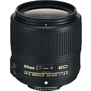 Nikon AF-S FX Nikkor 35mm f/1.8G ED Lens (Black)