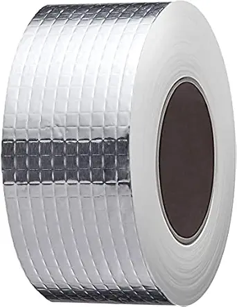 Divinext Waterproof Aluminum Foil Rubber Tape Flashing Leak Proof Patch For Outdoor Roof Flashing, Surface Crack, Pipe Repair Tape, 5M, Silver