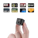 【EINFACH ZU BEDIENEN】Stecken Sie einfach eine micro SD-Karte ein, um mit der Aufnahme zu beginnen. Sie können die Überwachungskamera in Ihrem Haus, Büro, Lager, Geschäft, Hinterhof, Garten, sogar in Ihrer Tasche oder an Ihrem Kragen mit dem Clip legen. Der Magnet lässt sich leicht auf jede Metalloberfläche kleben. Es ist sehr ideal, die Kamera an Fahrrad, Auto oder Skateboard unterwegs zu befestigen, wo Sie möchten.