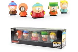 OOTDAY South Park Statue,south Park Figures,Anime Figure South Park Figure 5 Piece Doll, South Park Figure Set Toys, Decoration Collection Sculpture Desktop Ornaments 2.4in-A