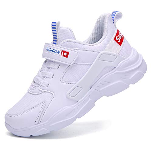 HSNA Enfant Baskets Mode Légères Chaussures de Course l'école Garçons Fille Sneakers(28-41EU)