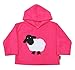 FHA10P CozyBear Pink Fleece Hoody Top with Sheep - age 4 to 5 years