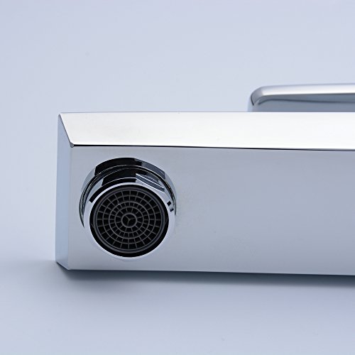 Beelee BL6307 Chrom Mischbatterie Wasserhahn Bad Armatur Waschtischarmatur Waschbeckenarmatur Einhebelmischer Badarmatur - 7